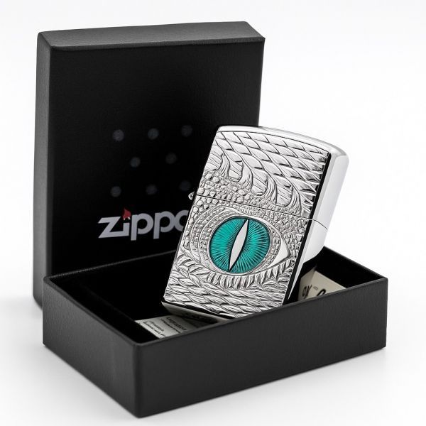 Зажигалка Zippo Armor Emerald Reptile Eye — Mallar, Bakı (2)