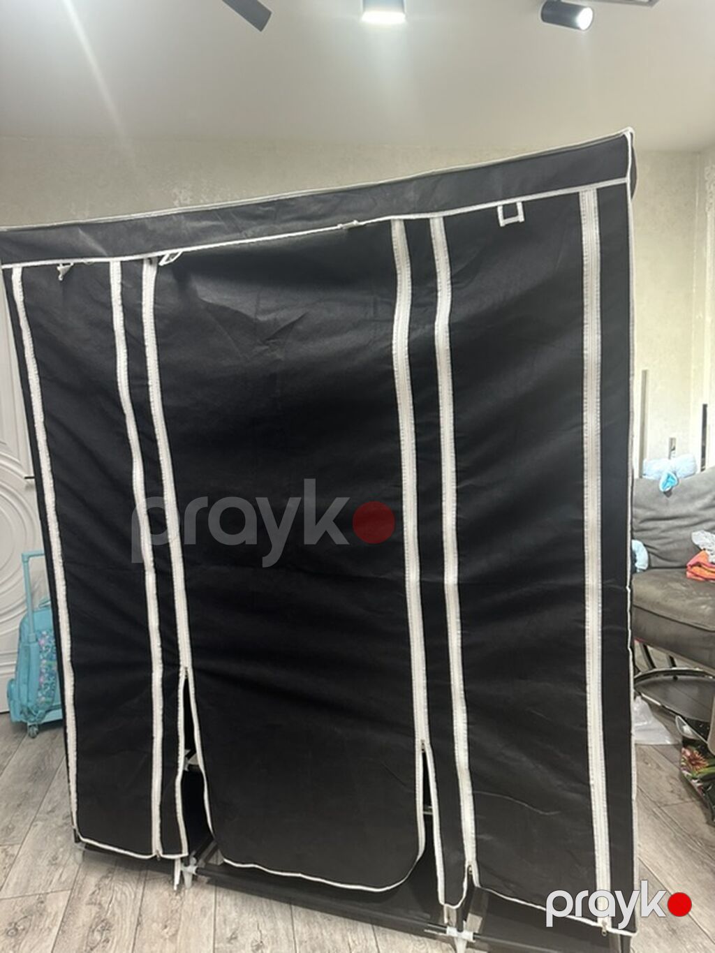 Portativ parça qarderob/dolab – qara rəng - Modul konstruksiya: metal — Şkaflar, Bakı (2)