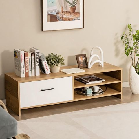 Jurnallıq masa Ev Plus ev_12116067, Ldsp, qəhvəyi, ağ, 120x40x35 sm — Bakı