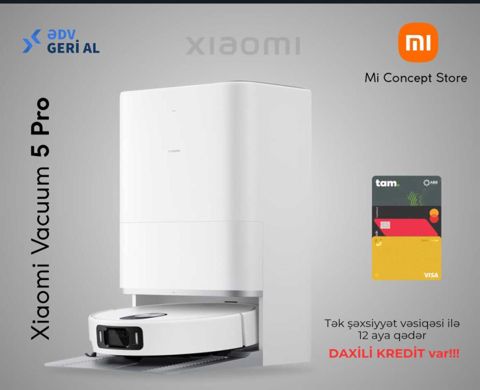 Robot tozsoran "Xiaomi Robot Vacuum 5 Pro" — Bakı