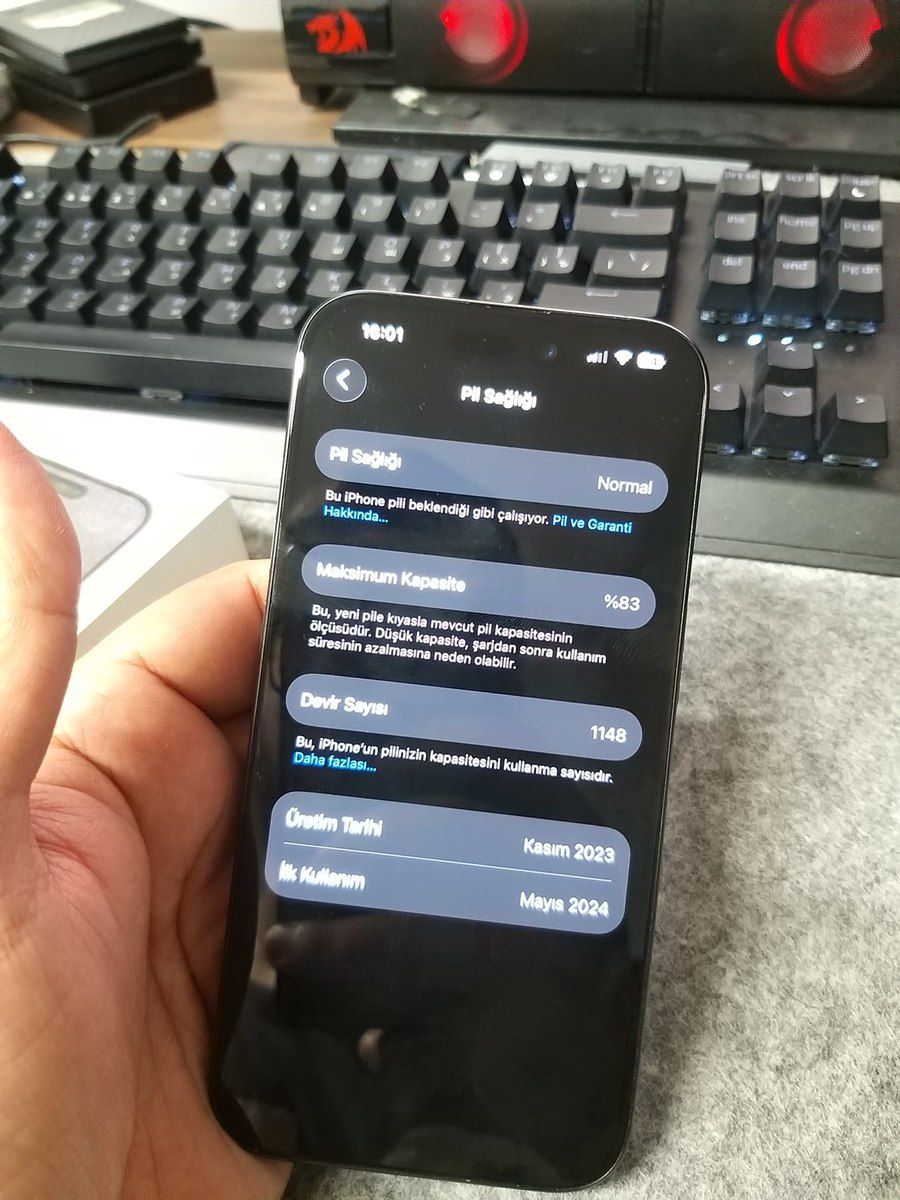 Apple iPhone 15 Pro Black Titanium 128GB/8GB — Smartfonlar, Bakı (5)