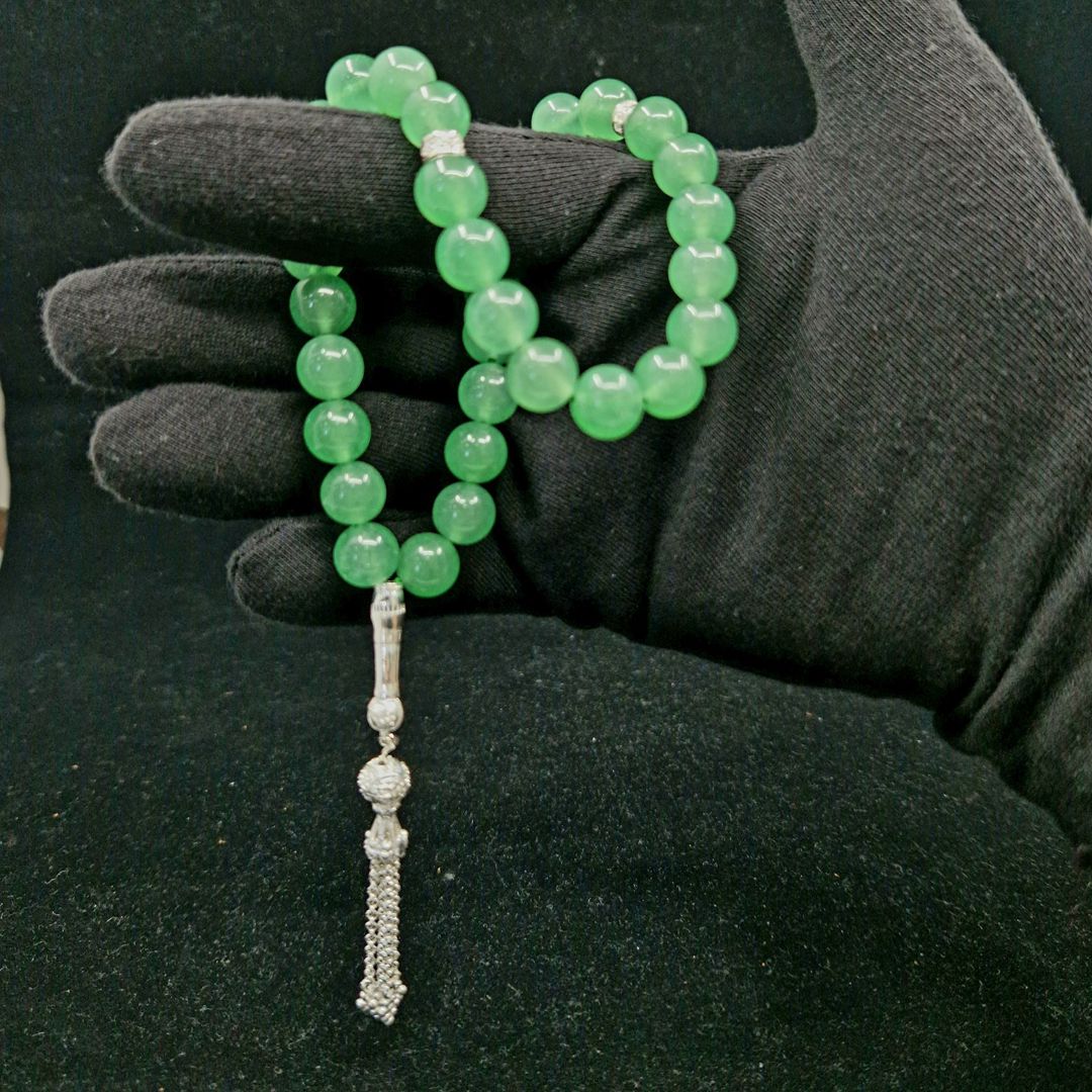 Təsbeh Azgold 773, gümüş 925 əyar, uzunluğu 24 sm — Mallar, Bakı (2)