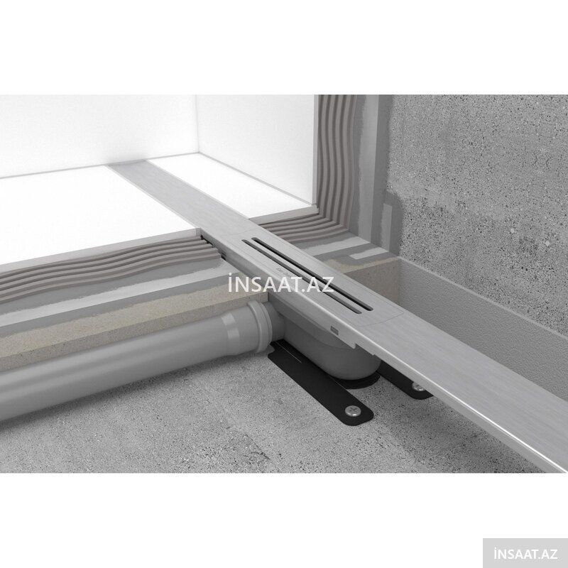 Paslanmaz linear (duş kanalı) Döşəmə trapı — Santexnika istehlak materialları, Bakı (8)