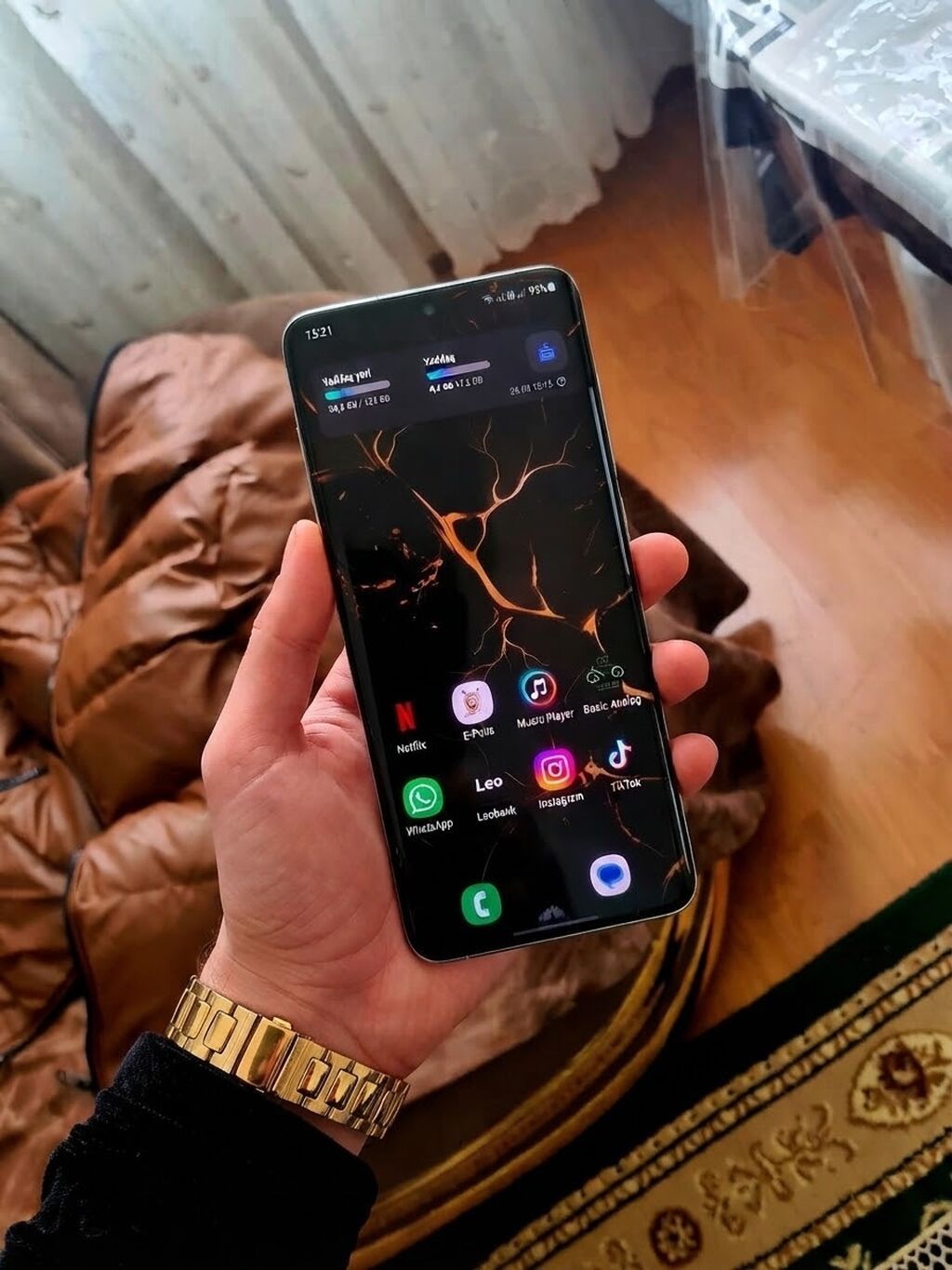 Samsung Galaxy S20 Plus, 128 GB, rəng - Göy, Zəmanət, Sensor, Barmaq izi — Samsung, Bakı (2)