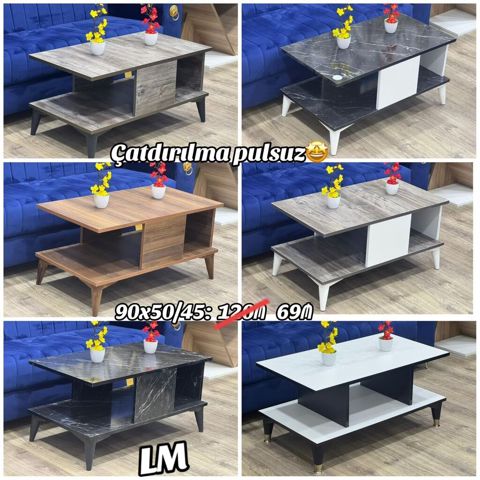 Düz masa, Açılmayan, Təkərsiz, Teksturalı laminat, Zəmanətsiz, Pulsuz quraşdırılma — Bakı