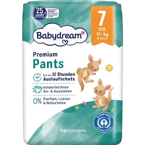 Uşaq tuman-bezləri Babydream Premium, 7(Junior Extra Large / XXL), 17+ kq, 16 əd — Bakı