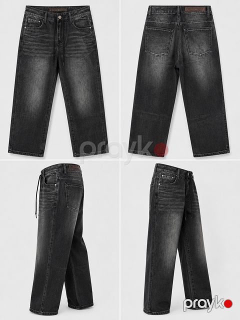 Baggy cins kişilər üçün 2525559, boz, poliester, ölçü 32 — Bakı