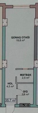 Satış: 1 otaqlı Yeni tikili, 36 m², Xırdalan şəhəri — Mənzil, Xırdalan (6)