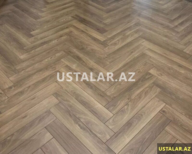 Pol parket laminat şilfovka lak — Döşəmə və tavan işləri, Bakı (5)