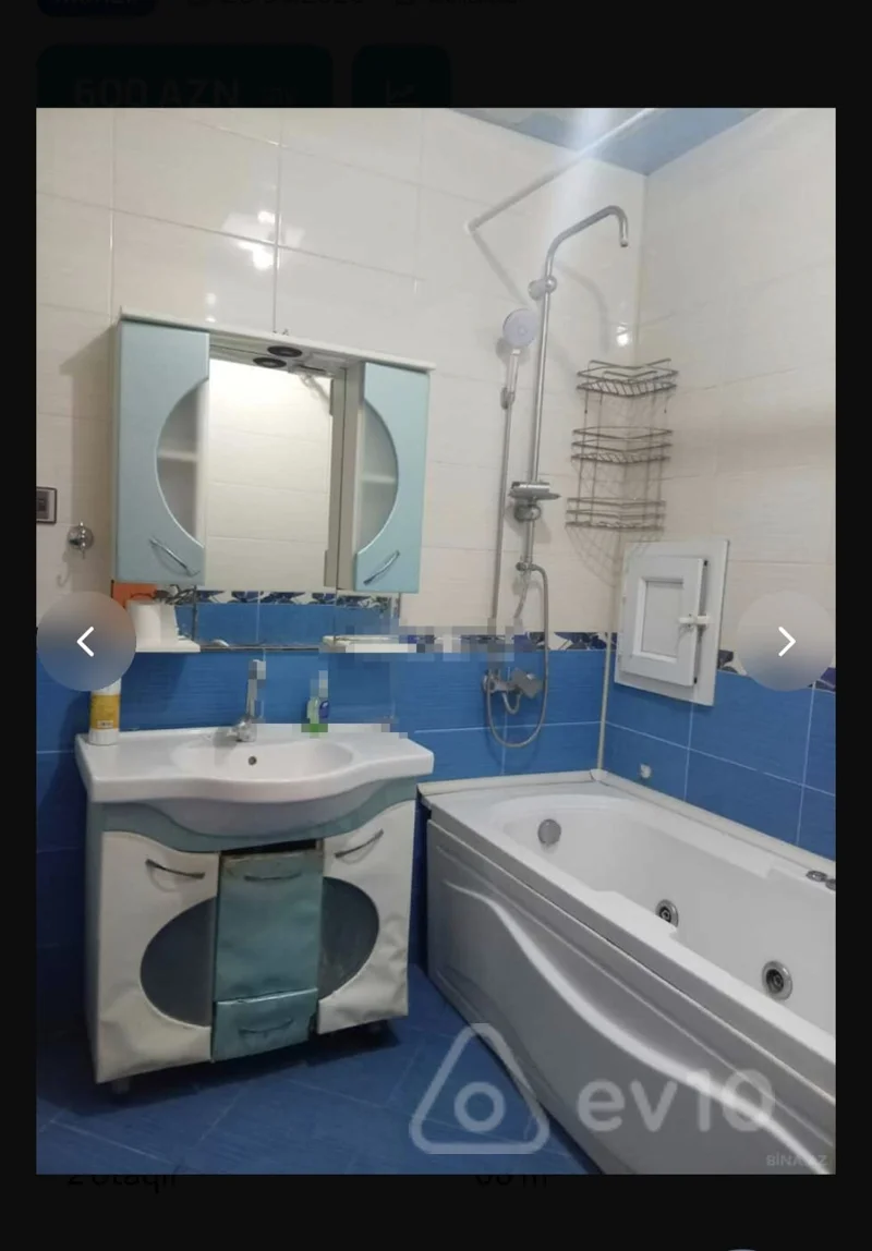 2 otaqlı mənzil, 60 m², Hüseyn Seyidzadə küçəsi, — kirayə — Mənzil, Bakı (7)