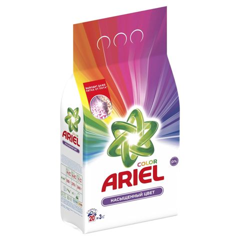 Yuyucu toz Ariel, rəngli paltar üçün, avtomat, 3 kq — Bakı