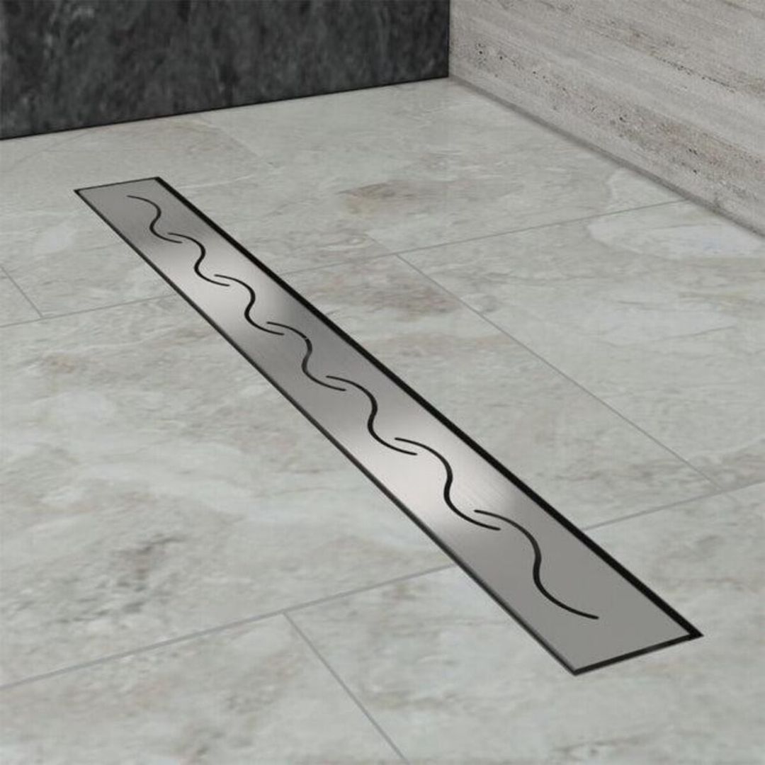 Paslanmaz linear duş kanalı) və döşemə trapı — Məişət malları, Bakı (3)