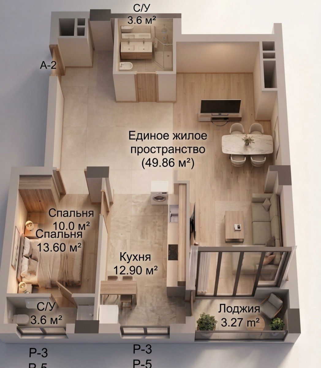Satılır 2 otaqlı yeni tikili 76.7 m² — Mənzil, Bakı (2)