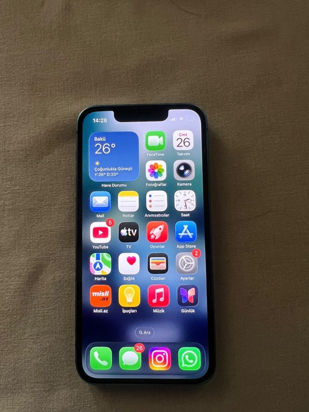 IPhone 13, 256 GB, Mavi, Face ID — Apple iPhone, Bakı (4)
