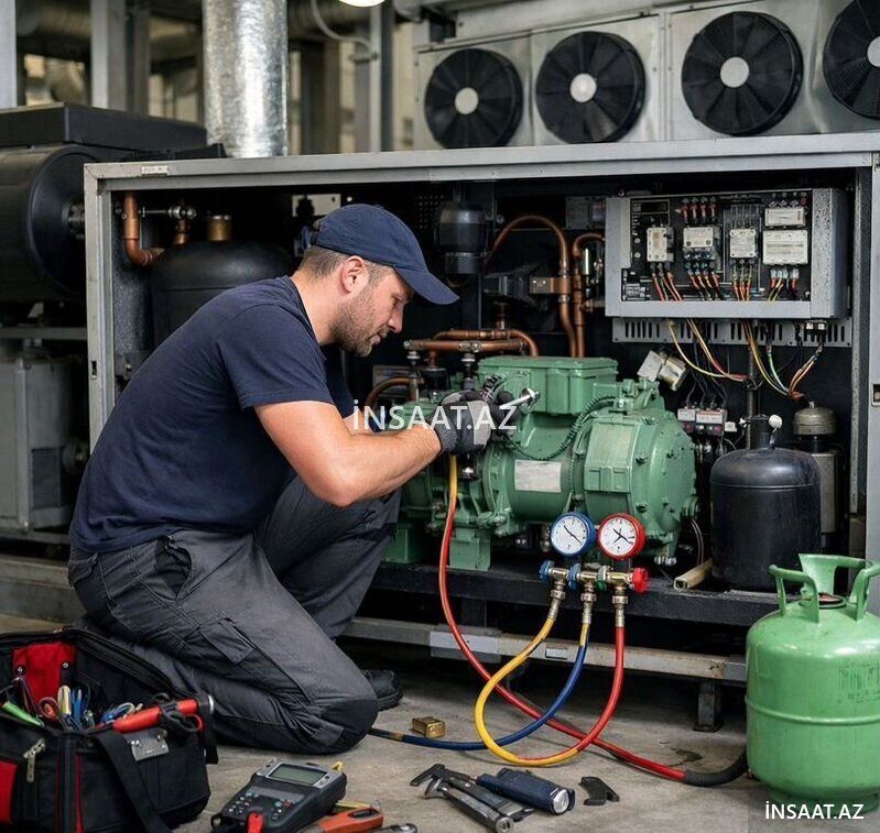Sənaye soyuducu təmiri, montajı — Elektrik cihazlarının təmiri və quraşdırılması, Bakı