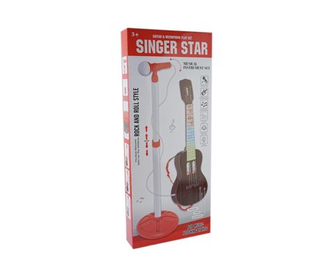 Uşaqlar üçün musiqi dəsti Singer Star ZL7392, mikrofon və gitara ilə, rəngbərəng, 3+ yaş - İntex Azərbaycan 2025-268 — Bakı
