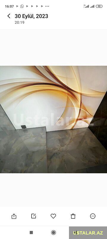3d 5d Dartma tavan — Döşəmə və tavan işləri, Bakı (4)