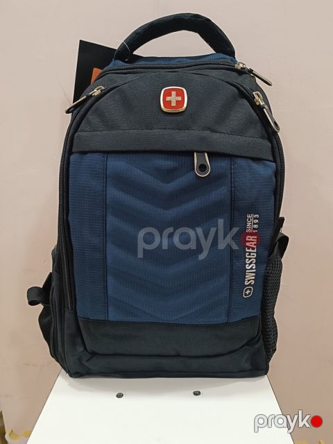 Məktəb çantası, plaşlıq parça, suya davamlı parça, qara, göy, 15 l — Bakı