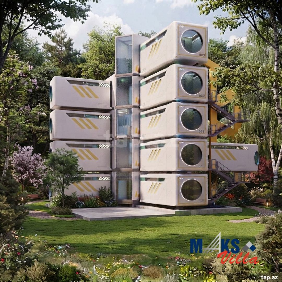 Çoxmərtəbəli Kapsul tipli futuristik otel Şatlboks 3-5-7 — Hazır konstruksiyalar, Bakı (3)