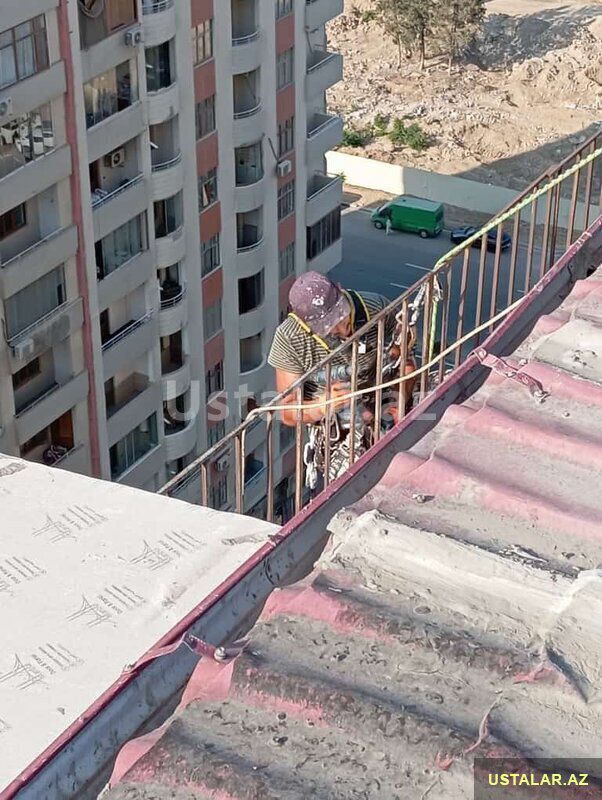 Tol işləri, Izolyasiya isleri — Dam və örtüklər, Bakı (7)