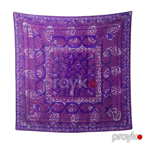 Kəlağayı Süsən S755, ipək, bənövşəyi, 150x150 sm — Bakı