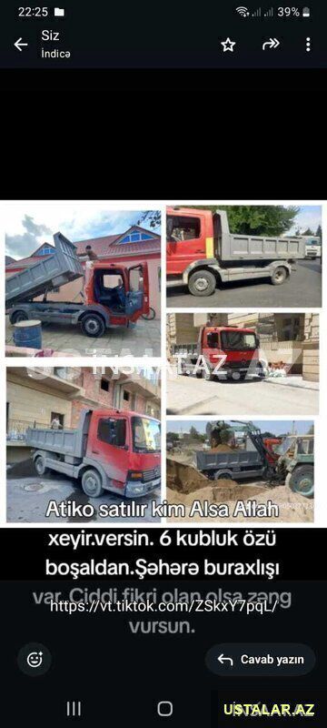 Söküntü, tullantı zibil daşıma xidməti — Yük daşıma xidmətləri, Bakı (4)