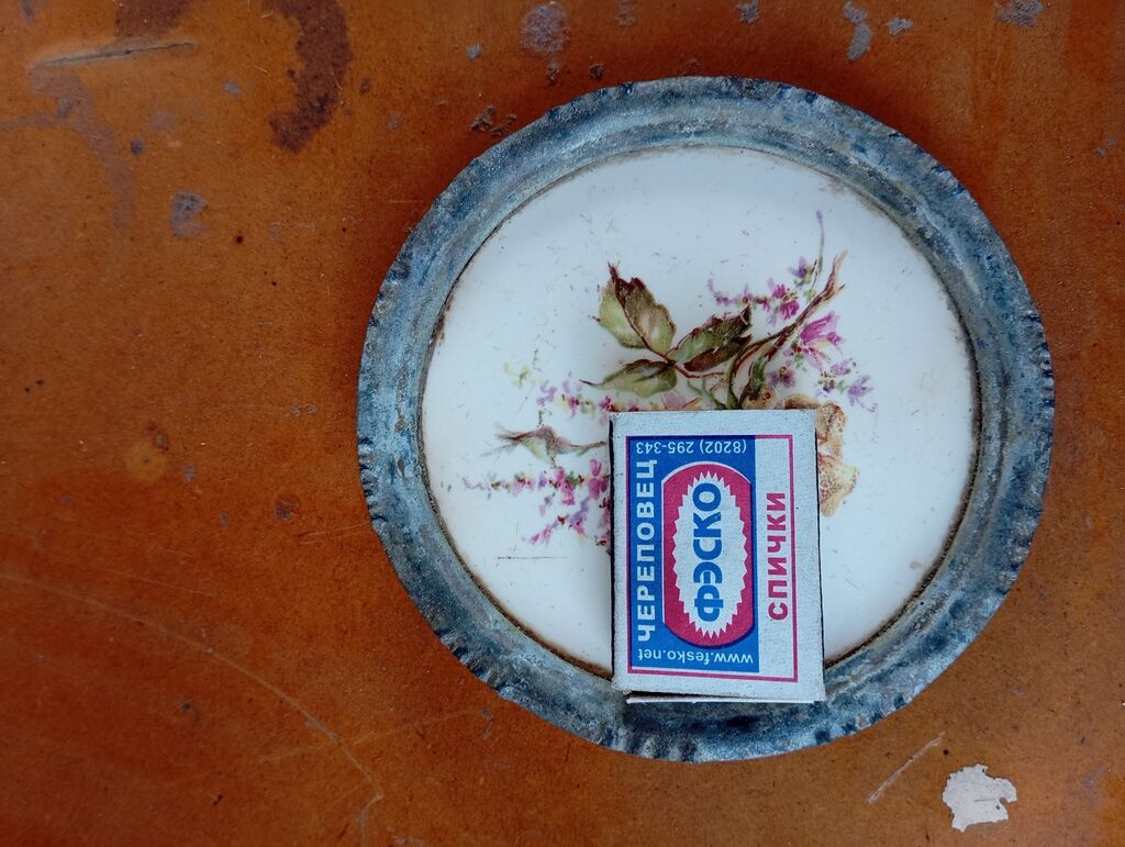 Dekorativ kiçik divar/masa lövhəsi – çiçək motivli - Material: mərkəz — Digər, Digah (2)