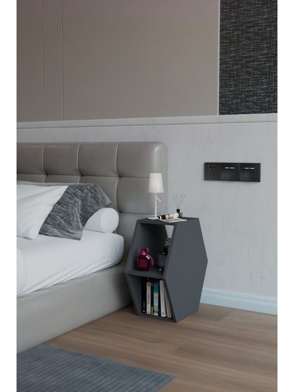 Tumba ZARR3013, 65x55 sm, antrasit — Mallar, Bakı (3)