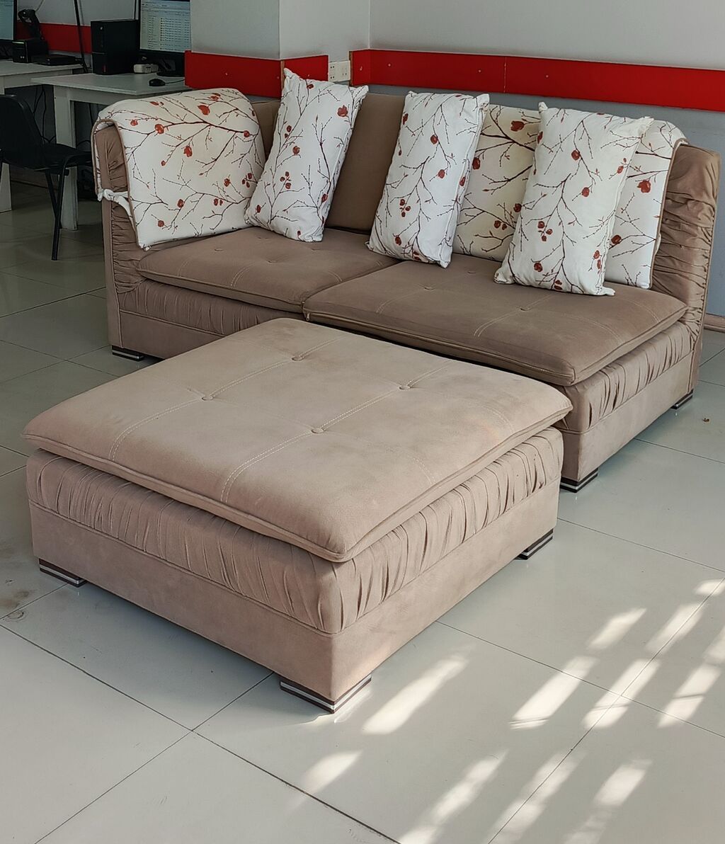 Künc divan, İşlənmiş, Vеlur parça, Çatdırılma yoxdur — Divanlər, Bakı (2)