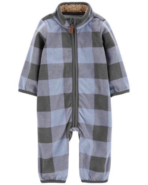 Oğlanlar üçün pijama-kombinezon Carter's, rəngbərəng, flis, ölçü 3-6 ay — Bakı