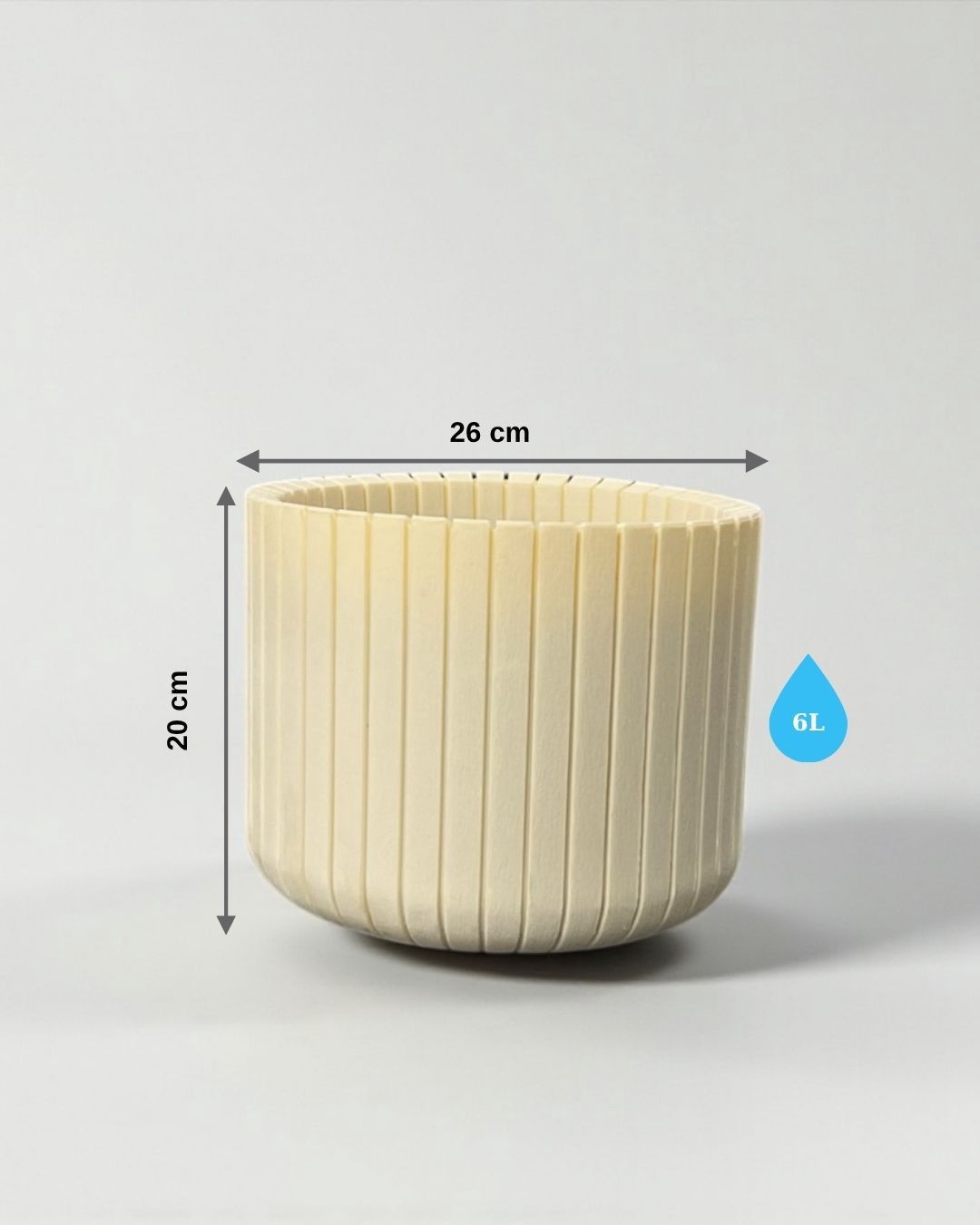 Dibçək, bej, plastik, 6 l — Mallar, Bakı (3)