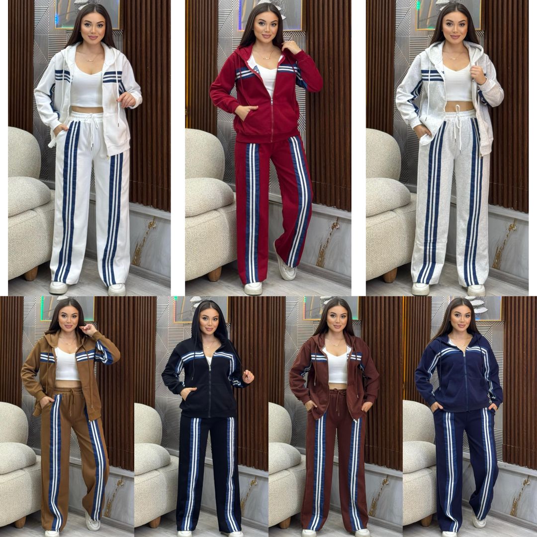 Qadın idman kostyumu 12347, qara, İki iplik, One size — Mallar, Bakı (3)
