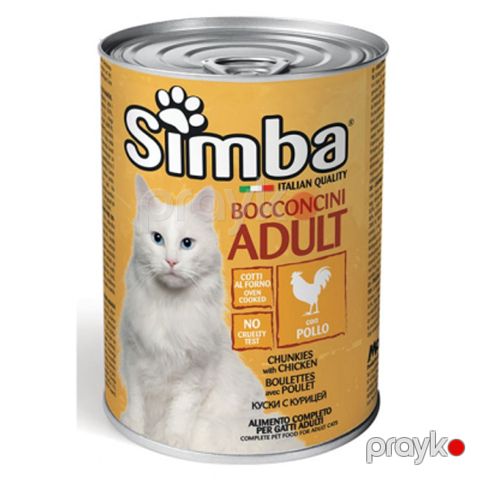 Nəm yem pişiklər üçün Simba Adult toyuq əti ilə, 415 q — Bakı