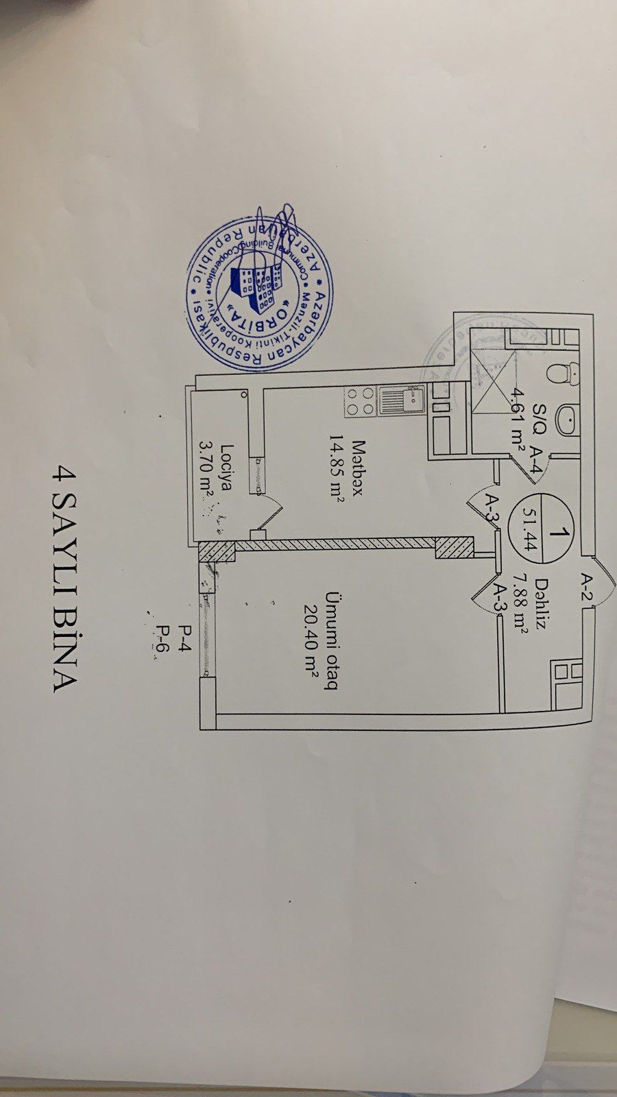 Satılır 1 otaqlı yeni tikili 51.4 m² — Mənzil, Bakı (5)