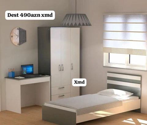 Uşaq/yeniyetmə otağı üçün mebel dəsti Tərkibi: - Tək nəfərlik çarpayı — Bakı