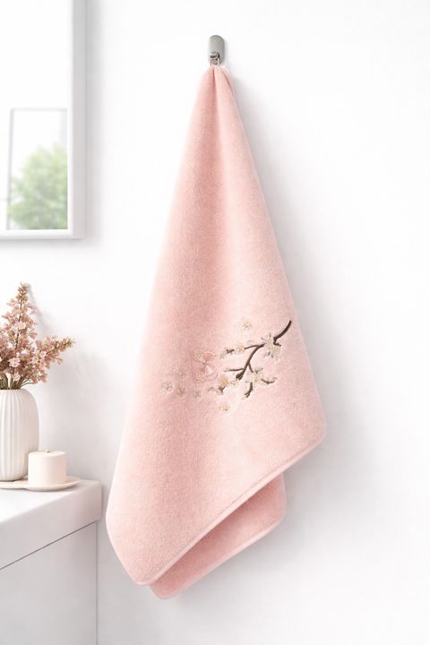 Hamam üçün dəsmal, mikrofiber, çəhrayı, 70x140 sm — Bakı