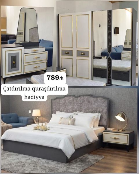 İkinəfərlik çarpayı, Dolab, Termo, 2 tumba, İşlənmiş — Bakı