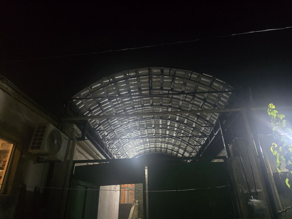 Metalkonstruksiya “naves” karkası – həyət, giriş, terras və avtomobil — Dam örtükləri, Mehdiabad (5)