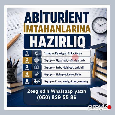 Abituriyent və buraxılış imtahanlarına hazılıq — Bakı