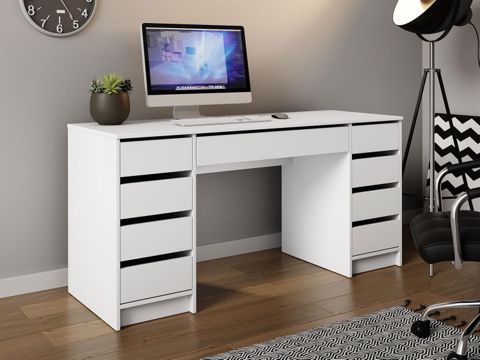 Kompüter masası 15462, laminat, 150x75x60 sm, ağ — Bakı