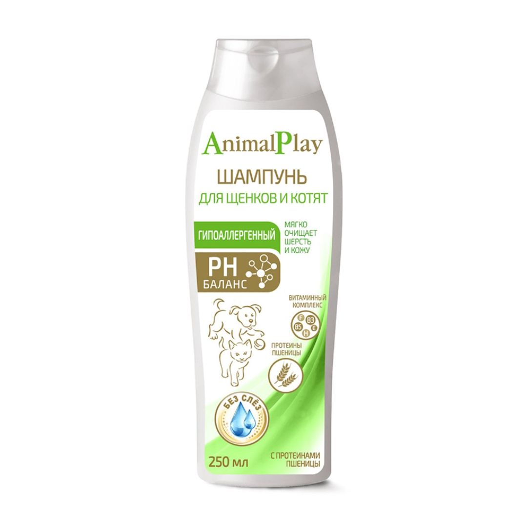 Şampun Animal Play Hipoallergik Buğda proteinləri və vitaminlər ilə, küçüklər və pişik balaları üçün, 250 ml — Mallar, Bakı