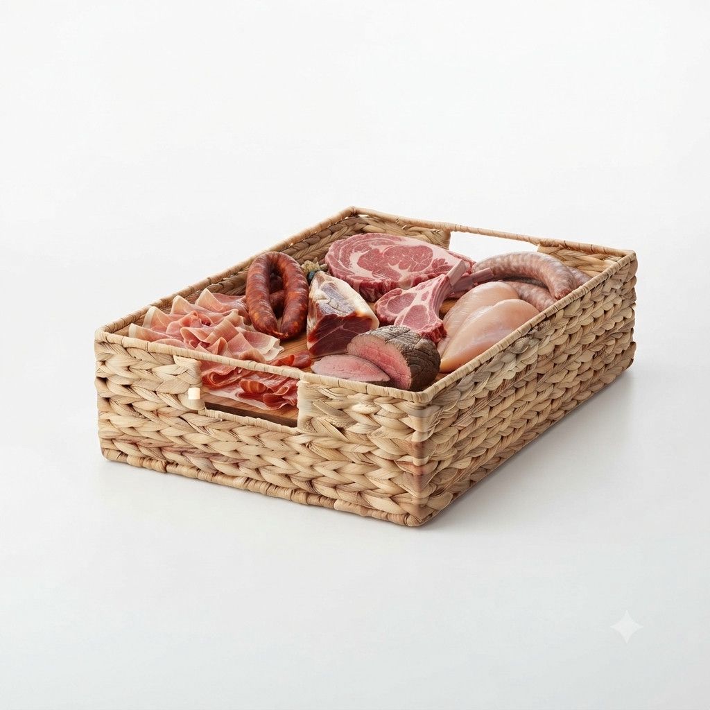 Saxlama səbəti ərzaq üçün Kitchen aid, 20x25x9 sm, bej — Mallar, Bakı (3)