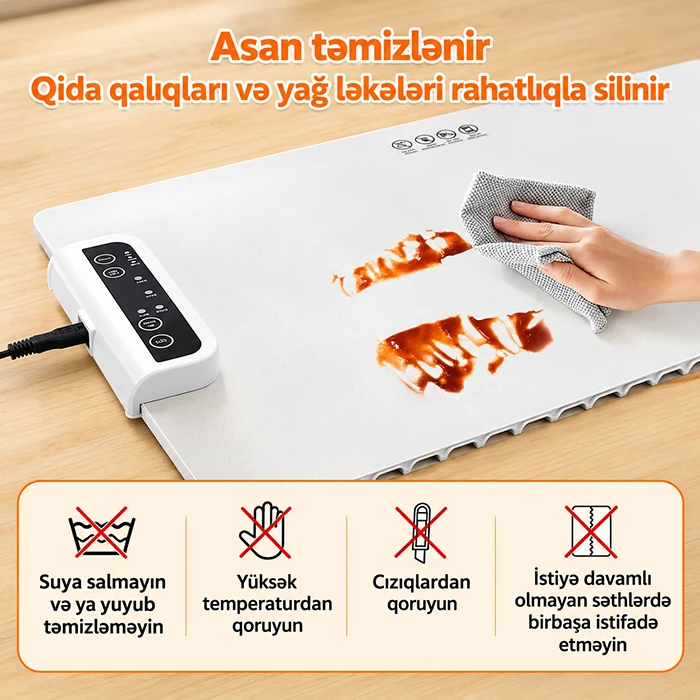 Portativ elektrikli isitmə lövhəsi: yeməkləriniz həmişə isti və təzə qalsın — Mallar, Bakı (5)