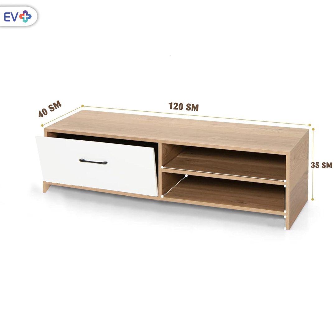 Jurnallıq masa Ev Plus ev_12116067, Ldsp, qəhvəyi, ağ, 120x40x35 sm — Jurnal masaları, Bakı (3)