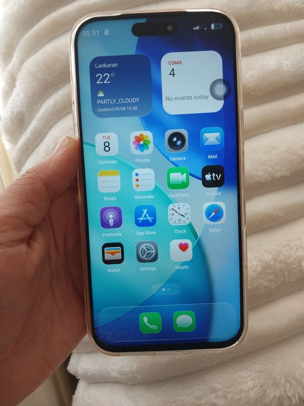 Məhsul: iPhone üçün qoruyucu örtük (şəffaf çərçivəli, narıncı panel) — Digər, Gəncə (4)