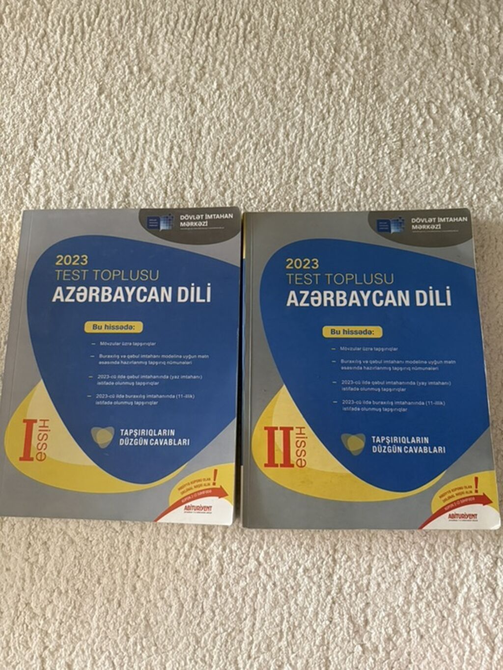 Məhsul: “2023 Test Toplusu – Azərbaycan dili” (DİM), 2 hissəlik kitab — Kitablar, Bakı