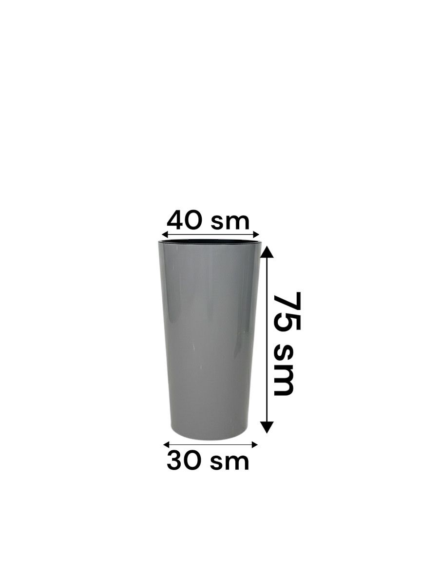 Dibçək Slim, plastik, boz, 70 L — Mallar, Bakı (2)
