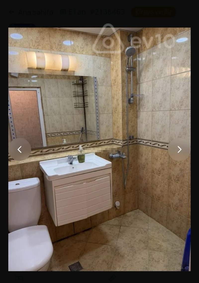 2 otaqlı mənzil, 55 m², Şərifzadə küç. 116 — kirayə — Mənzil, Bakı (2)