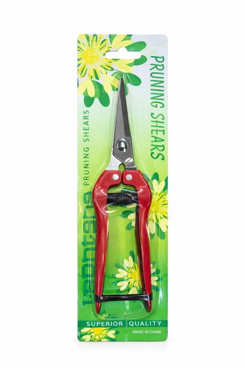 Bağban qayçısı Prunning Shears paslanmayan polad, yay mexanizmi, qırmızı - HHT_PRn-SH — Bakı