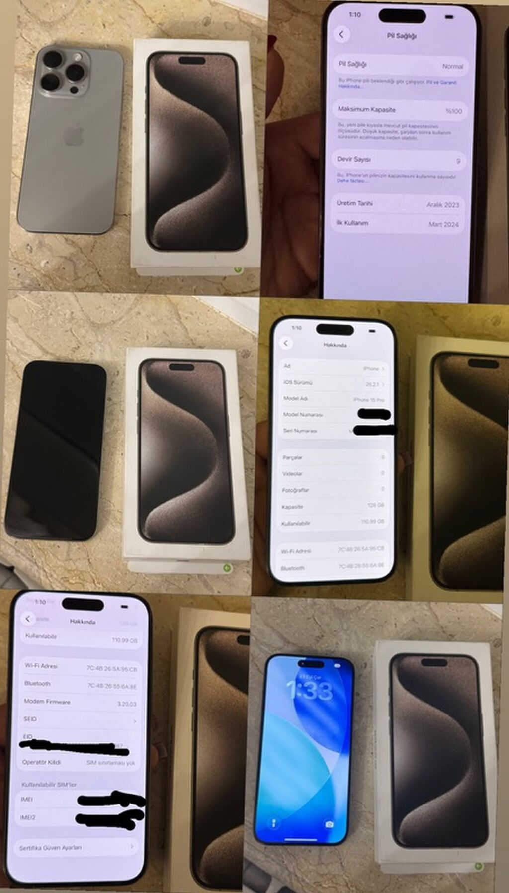 IPhone 15 Pro, 128 GB, Natural Titanium — Apple iPhone, Bakı (3)